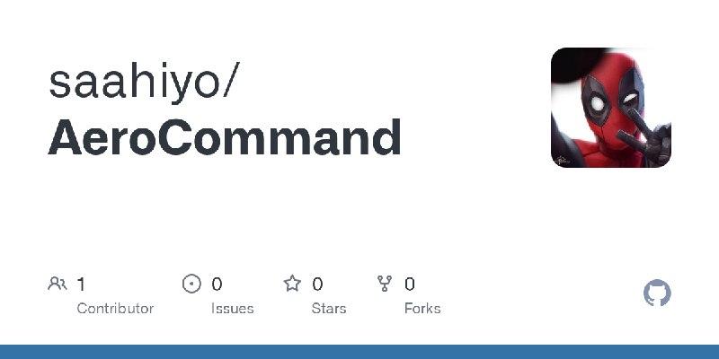 GitHub - saahiyo/AeroCommand