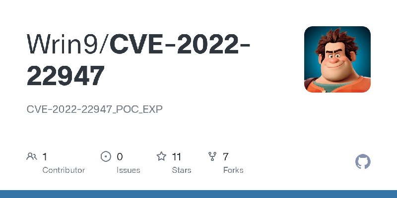 GitHub - Wrin9/CVE-2022-22947: CVE-2022-22947_POC_EXP