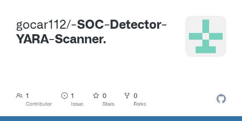 GitHub - gocar112/-SOC-Detector-YARA-Scanner.