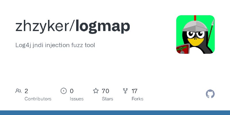 GitHub - zhzyker/logmap: Log4j jndi injection fuzz tool
