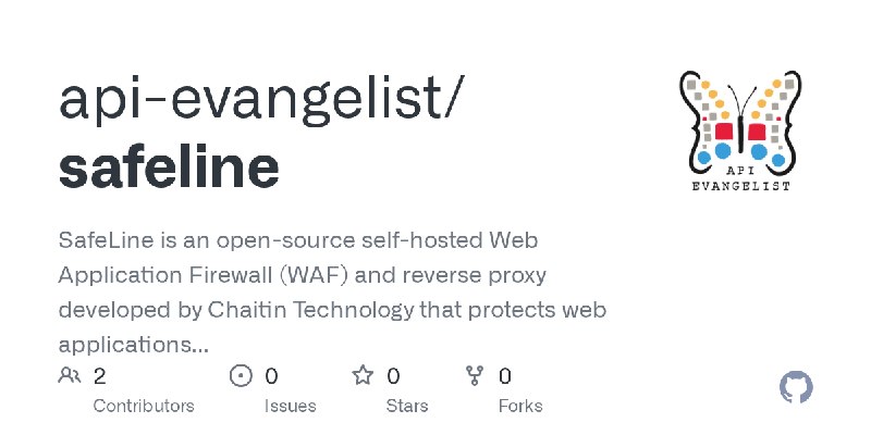 GitHub - api-evangelist/safeline: SafeLine is an open-source self-hosted Web Application Firewall (WAF) and reverse proxy developed…