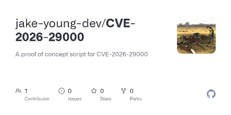 GitHub - jake-young-dev/CVE-2026-29000: A proof of concept script for CVE-2026-29000