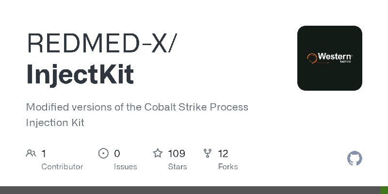 GitHub - REDMED-X/InjectKit: Modified versions of the Cobalt Strike Process Injection Kit