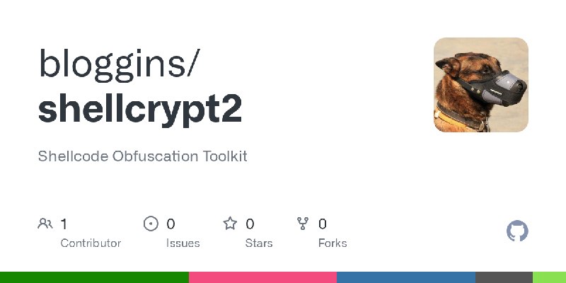 GitHub - bloggins/shellcrypt2: Shellcode Obfuscation Toolkit