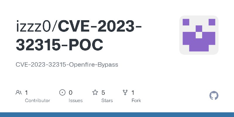 GitHub - izzz0/CVE-2023-32315-POC: CVE-2023-32315-Openfire-Bypass