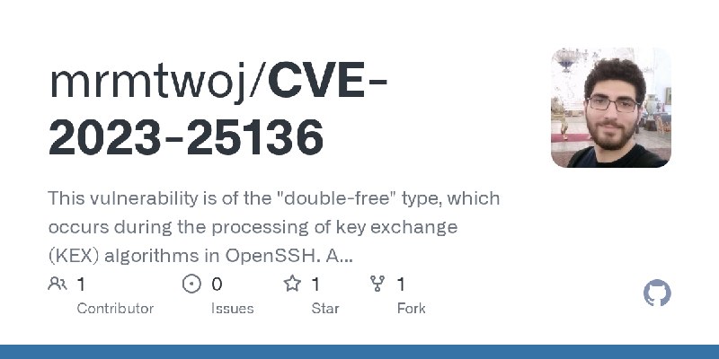 GitHub - mrmtwoj/CVE-2023-25136: This vulnerability is of the 