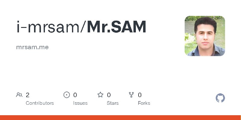 GitHub - i-mrsam/Mr.SAM: mrsam.me