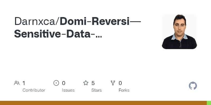 GitHub - Darnxca/Domi-Reversi---Sensitive-Data-Anonymizer---Burp-Extension