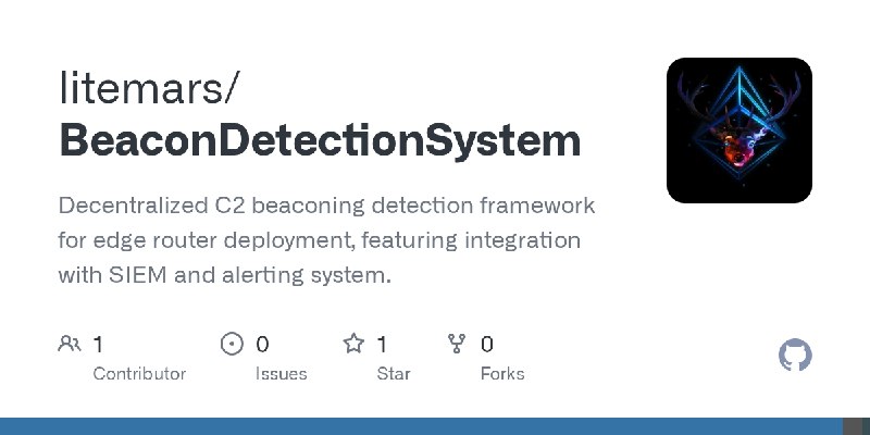 GitHub - litemars/BeaconDetectionSystem: Decentralized C2 beaconing detection framework for edge router deployment, featuring integration…