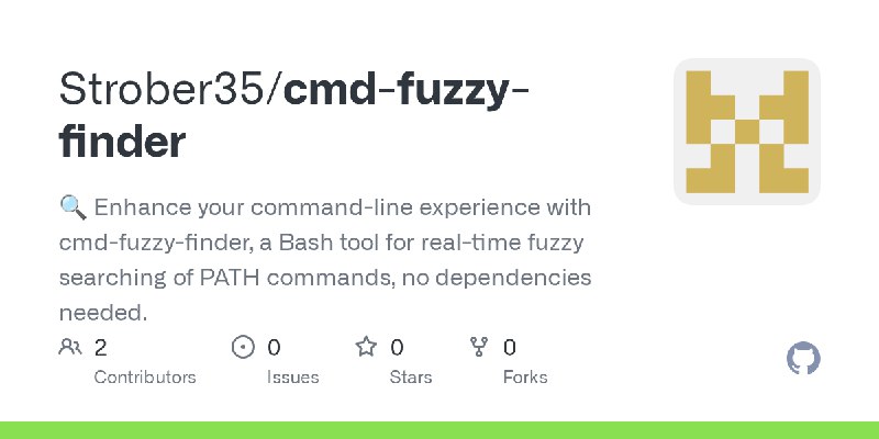 GitHub - Strober35/cmd-fuzzy-finder: 🔍 Enhance your command-line experience with cmd-fuzzy-finder, a Bash tool for real-time fuzzy…