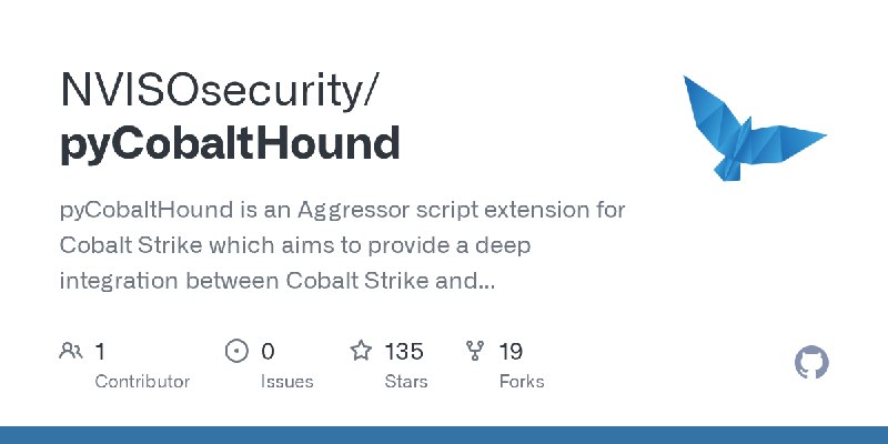 GitHub - NVISOsecurity/pyCobaltHound: pyCobaltHound is an Aggressor script extension for Cobalt Strike which aims to provide a…