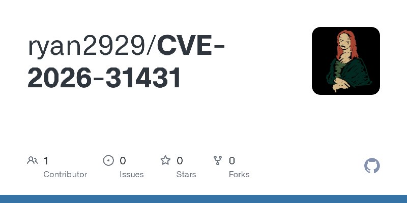 GitHub - ryan2929/CVE-2026-31431