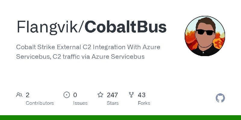GitHub - Flangvik/CobaltBus: Cobalt Strike External C2 Integration With Azure Servicebus, C2 traffic via Azure Servicebus