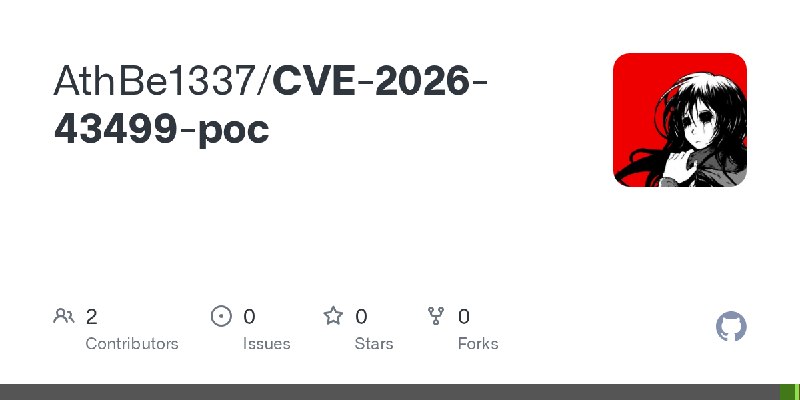 GitHub - AthBe1337/CVE-2026-43499-poc