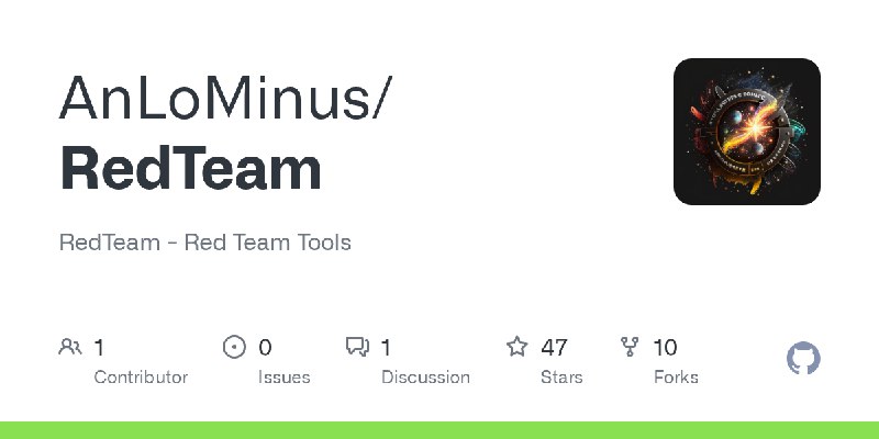 GitHub - AnLoMinus/RedTeam: RedTeam - Red Team Tools