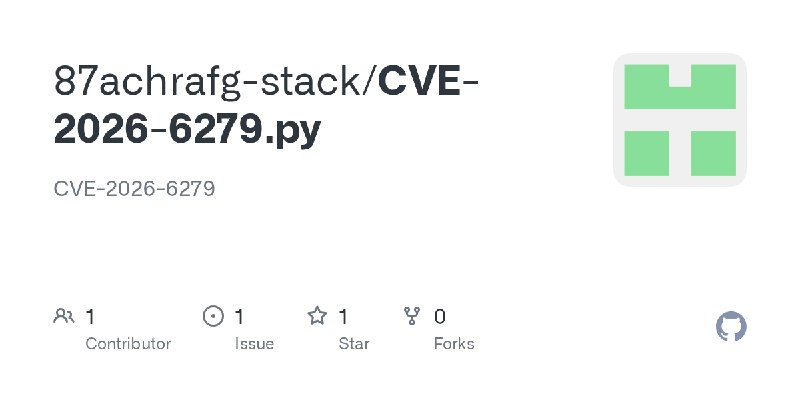 GitHub - 87achrafg-stack/CVE-2026-6279.py: CVE-2026-6279