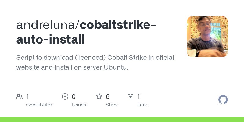 GitHub - andreluna/cobaltstrike-auto-install: Script to download (licenced) Cobalt Strike in oficial website and install on server…