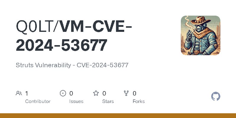 GitHub - Q0LT/VM-CVE-2024-53677: Struts Vulnerability - CVE-2024-53677