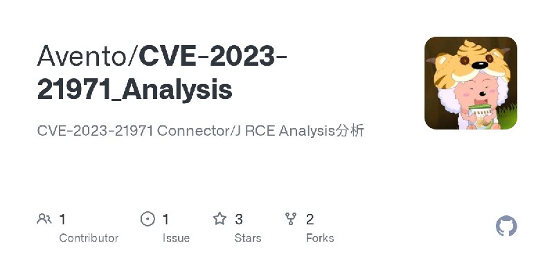 GitHub - Avento/CVE-2023-21971_Analysis: CVE-2023-21971 Connector/J RCE Analysis分析