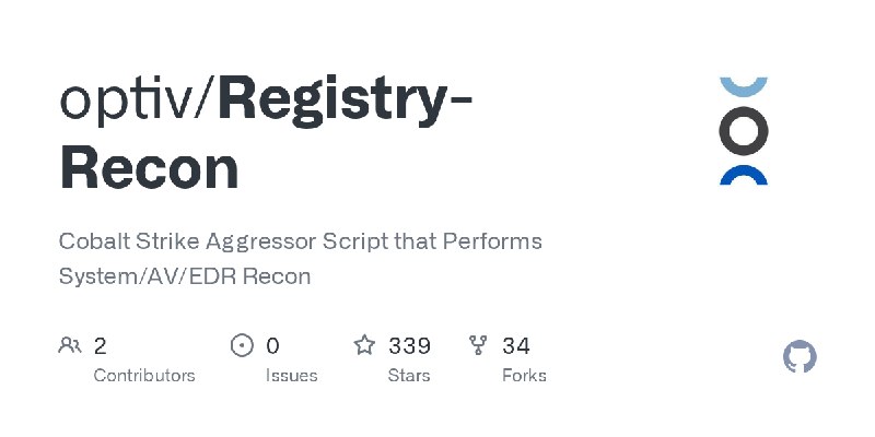 GitHub - optiv/Registry-Recon: Cobalt Strike Aggressor Script that Performs System/AV/EDR Recon