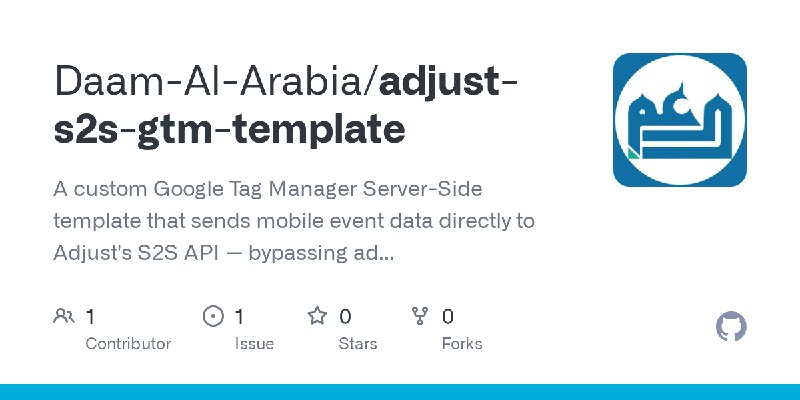 GitHub - Daam-Al-Arabia/adjust-s2s-gtm-template: A custom Google Tag Manager Server-Side template that sends mobile event data…