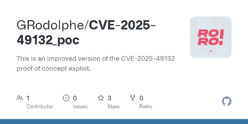GitHub - GRodolphe/CVE-2025-49132_poc: This is an improved version of the CVE-2025-49132 proof of concept exploit.