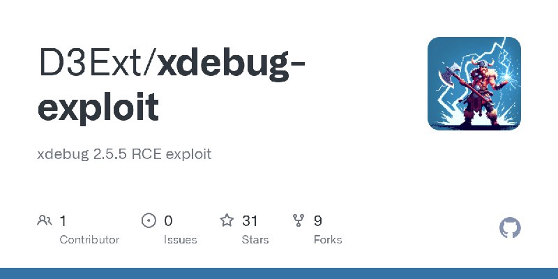 GitHub - D3Ext/xdebug-exploit: xdebug 2.5.5 RCE exploit
