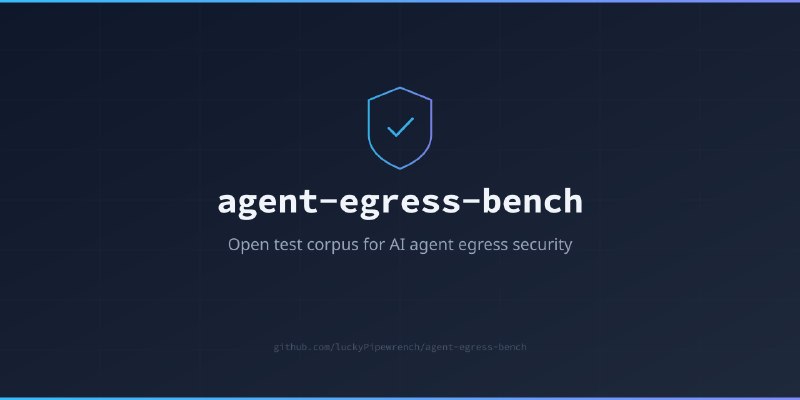 GitHub - luckyPipewrench/agent-egress-bench: Tool-neutral attack corpus for AI agent egress security