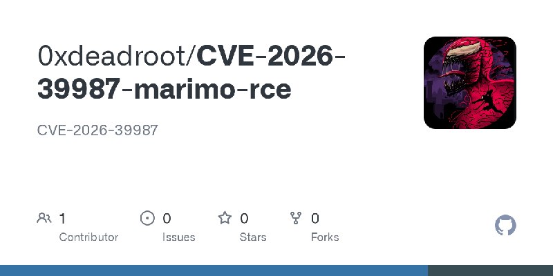 GitHub - 0xdeadroot/CVE-2026-39987-marimo-rce: CVE-2026-39987