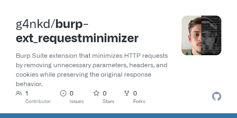 GitHub - g4nkd/burp-ext_requestminimizer: Burp Suite extension that minimizes HTTP requests by removing unnecessary parameters…