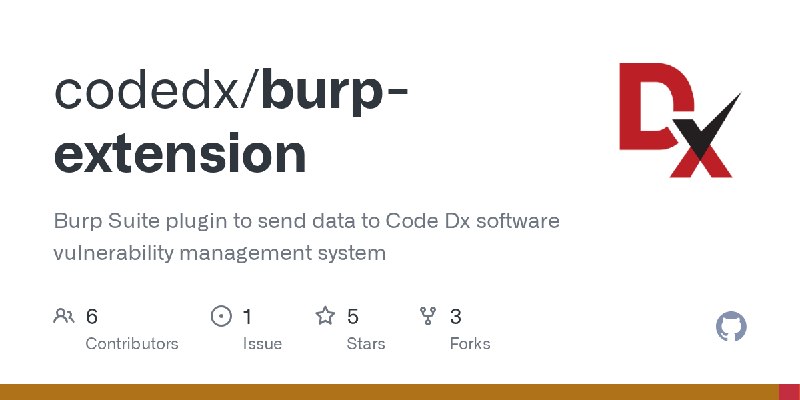 GitHub - codedx/burp-extension: Burp Suite plugin to send data to Code Dx software vulnerability management system