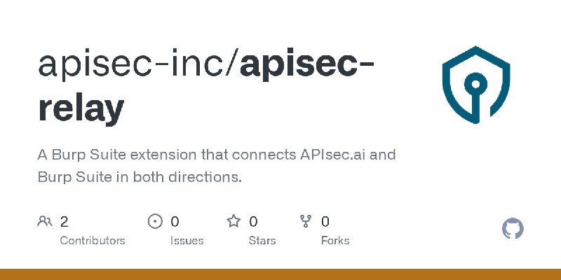 GitHub - apisec-inc/apisec-relay: A Burp Suite extension that connects APIsec.ai and Burp Suite in both directions.