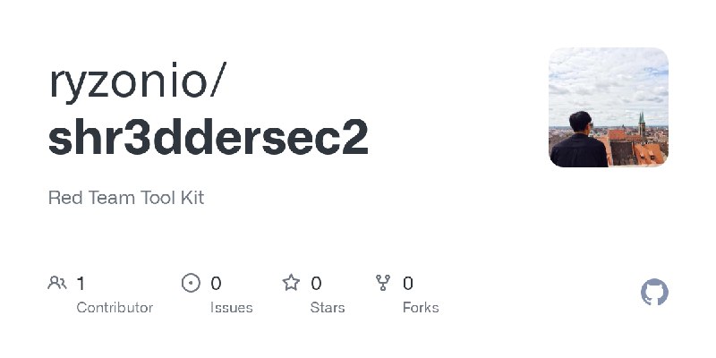 GitHub - ryzonio/shr3ddersec2: Red Team Tool Kit