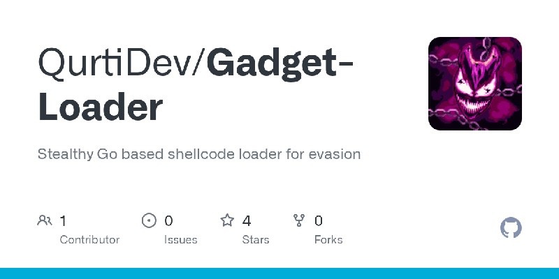 GitHub - QurtiDev/Gadget-Loader: Stealthy Go based shellcode loader for evasion