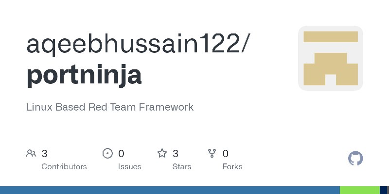 GitHub - aqeebhussain122/portninja: Linux Based Red Team Framework
