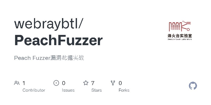 GitHub - webraybtl/PeachFuzzer: Peach Fuzzer漏洞挖掘实战