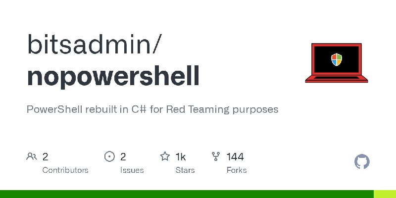 GitHub - bitsadmin/nopowershell: PowerShell rebuilt in C# for Red Teaming purposes