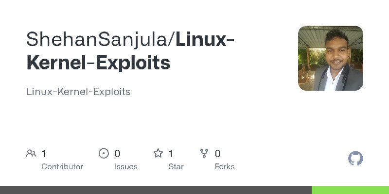 GitHub - ShehanSanjula/Linux-Kernel-Exploits: Linux-Kernel-Exploits