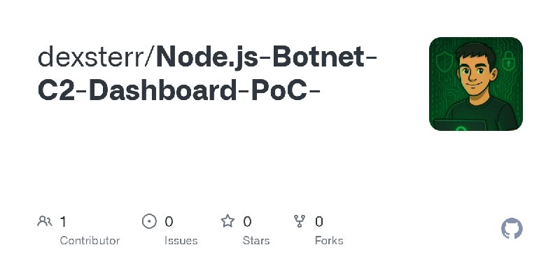 GitHub - dexsterr/Node.js-Botnet-C2-Dashboard-PoC-