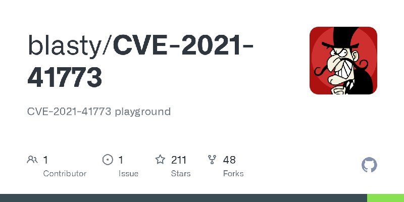 GitHub - blasty/CVE-2021-41773: CVE-2021-41773 playground