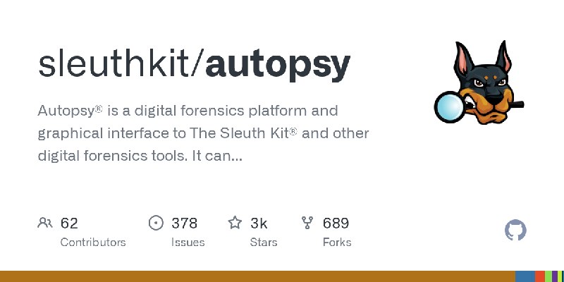 GitHub - sleuthkit/autopsy: Autopsy® is a digital forensics platform and graphical interface to The Sleuth Kit® and other digital…