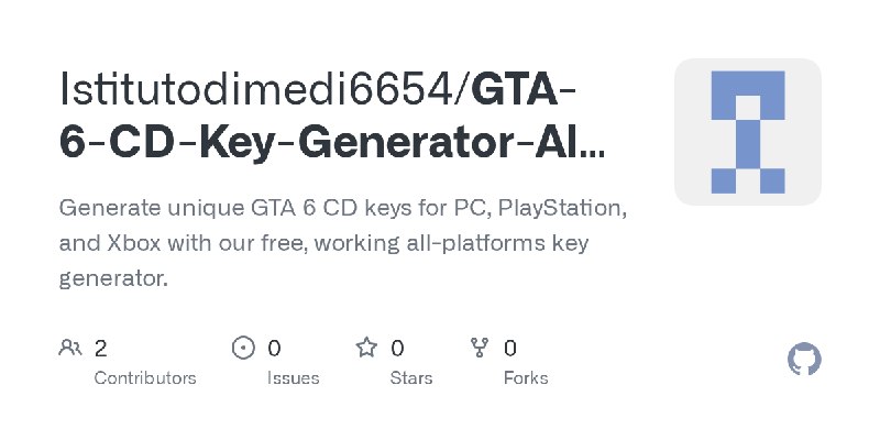 GitHub - Istitutodimedi6654/GTA-6-CD-Key-Generator-All-Platforms: Generate unique GTA 6 CD keys for PC, PlayStation, and Xbox with…