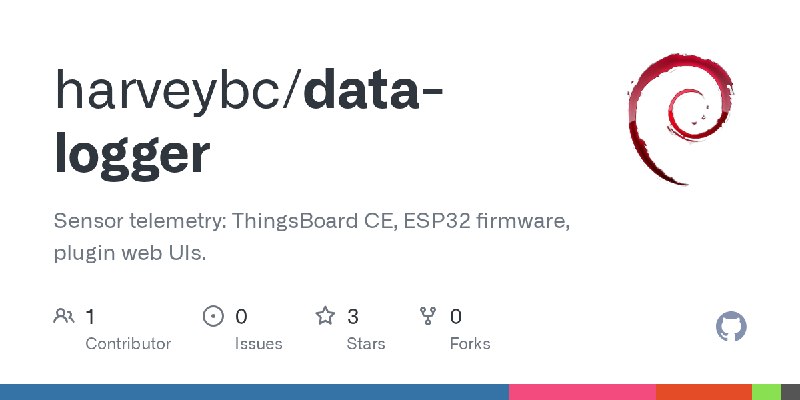 GitHub - harveybc/data-logger: Sensor telemetry: ThingsBoard CE, ESP32 firmware, plugin web UIs.