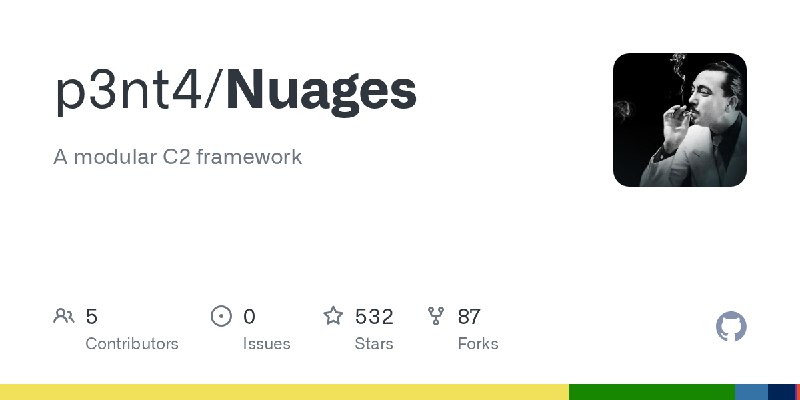 GitHub - p3nt4/Nuages: A modular C2 framework