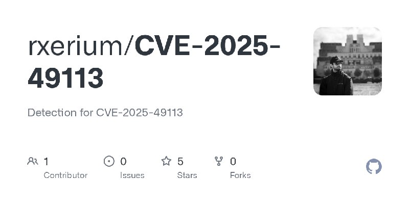 GitHub - rxerium/CVE-2025-49113: Detection for CVE-2025-49113