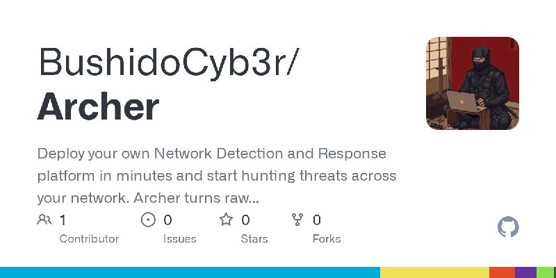 GitHub - BushidoCyb3r/Archer: Deploy your own Network Detection and Response platform in minutes and start hunting threats across…