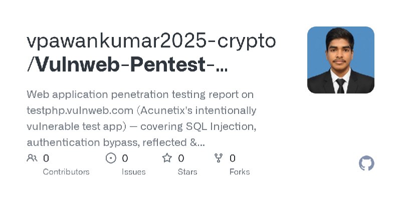 vpawankumar2025-crypto/Vulnweb-Pentest-Report