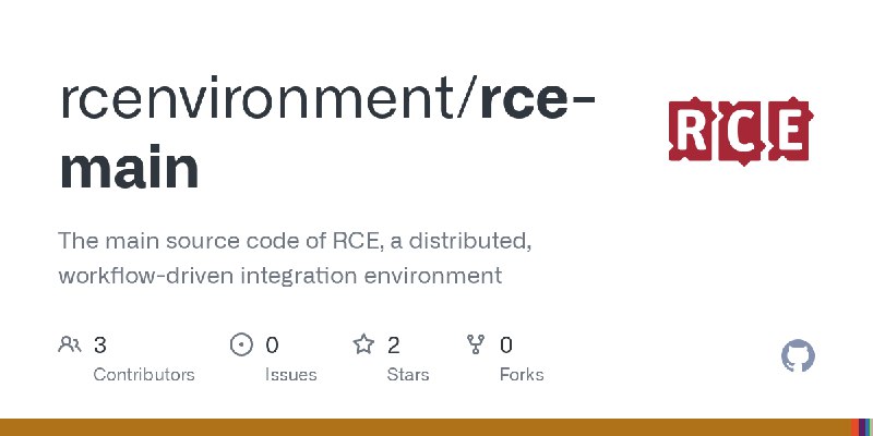 GitHub - rcenvironment/rce-main: The main source code of RCE, a distributed, workflow-driven integration environment