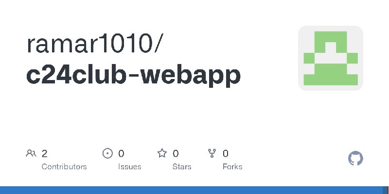 GitHub - ramar1010/c24club-webapp
